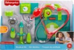 Fisher-Price Preschool Pretend Play Medical Kit 7-Piece Doctor Bag Dress Up Toys for Kids Ages 3+ Years - Image 7