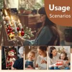 Reivworl 4 Pack Framed Paint by Numbers for Adults with Wooden Easel, Christmas Paint by Numbers Kit for Adults Beginner, Acrylic Painting by Number for Home Decor 8X12 Inch - Image 8