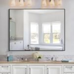 KOCUUY Bathroom Mirror Black, 48x36 inch Rectangle Wall Mirror with Metal Frame, Black Vanity Mirror Modern Home Decor for Bathroom, Living Room, Farmhouse, Entryway, Hang Horizontal/Vertical - Image 5