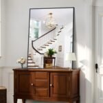 KOCUUY Bathroom Mirror Black, 48x36 inch Rectangle Wall Mirror with Metal Frame, Black Vanity Mirror Modern Home Decor for Bathroom, Living Room, Farmhouse, Entryway, Hang Horizontal/Vertical - Image 6