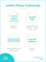 Simple Joys by Carter's baby-girls 4-piece Pajama Set - Image 7