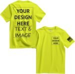 Custom Shirts for Men, Custom Shirt Unisex Fit Mens & Womens, Customized Tshirt Design Your Own Black - Image 5
