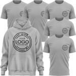 6 Pack - 5 Custom T Shirts & 1 Hoodie, Construction Shirts for Men, Custom Shirt, Mens Work Shirts, Small Business Workwear Uniform Black - Image 4