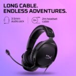 HyperX Cloud Stinger 2 – Gaming Headset, DTS Headphone:X Spatial Audio, Lightweight Over-Ear Headset with mic, Swivel-to-Mute Function, 50mm Drivers, PC Compatible, Black - Image 4