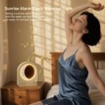 Sunrise Alarm Clocks for Bedrooms, Stepless Dimmable Moon Lamp Dual Alarm Clock Wake Up Light with 12Levels Volume for Heavy Sleepers, 10 Natural Sounds with Timer, Gifts for Women - Image 5