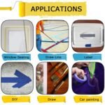 4 Rolls Premium Painters Tape, Blue Tape, Masking Tape, Paint Tape for Multi-Purpose, Painting, Painter's, DIY Crafts Arts (88yd =0.94IN*22yd*4) Decoration Labeling No Residue, Easy Removal - Image 5