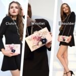 Milisente Evening Bag for Women, Flower Wedding Evening Clutch Purse Bride Floral Clutch Bag - Image 3