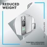 Logitech G502 X Wired Gaming Mouse - LIGHTFORCE hybrid optical-mechanical primary switches, HERO 25K gaming sensor, compatible with PC - macOS/Windows - White - Image 7