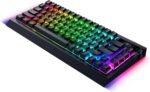 Razer BlackWidow V4 Pro 75% Wireless Gaming Keyboard: OLED Display - True 4K Hz Wireless - Bluetooth - Hot Swappable - Orange Tactile Switches - Command Dial - Snap Tap - Chroma RGB - Wrist Rest - Image 9