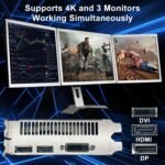 GeForce GTX 1050 Ti Gaming Graphics Card, 4GB GDDR5 128bit 1291MHz DP HDMI DVI-Output GPU, PCI Express 3.0 Support Up to 4K Video Card for Office and PC Gaming - Image 5