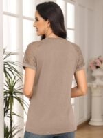 AUTOMET Womens Summer Tops Spring Shirts Trendy Vacation Outfits Short Sleeve Business Tshirts Fashion Casual Blouses - Image 6