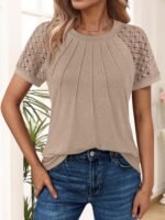 AUTOMET Womens Summer Tops Spring Shirts Trendy Vacation Outfits Short Sleeve Business Tshirts Fashion Casual Blouses - Image 7