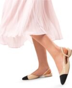 DREAM PAIRS Slingback Ballet Flats for Women Square Cap Toe Low Heel Dress Shoes Comfortable Work Flats for Office Party Wedding Business Casual - Image 7