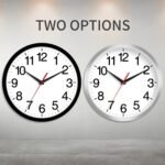 Wall Clock Modern 10 Inch Black Battery Operated Silent Non Ticking Analog for Living Room Office Home Bedroom Kitchen Bathroom - Image 3