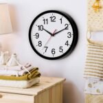 Wall Clock Modern 10 Inch Black Battery Operated Silent Non Ticking Analog for Living Room Office Home Bedroom Kitchen Bathroom - Image 5