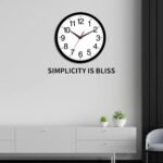 Wall Clock Modern 10 Inch Black Battery Operated Silent Non Ticking Analog for Living Room Office Home Bedroom Kitchen Bathroom - Image 10