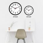 Wall Clock Modern 10 Inch Black Battery Operated Silent Non Ticking Analog for Living Room Office Home Bedroom Kitchen Bathroom - Image 11