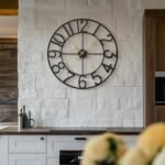 Cuspin Large Wall Clock for Living Room Decor, 30 Inch Decorative Wall Clocks Battery-Operated Silent Non Ticking Metal Modern Black Round Clock Arabic Numerals - Image 4