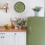 Wall Clock Green, Silent Wall Clocks Battery Operated 8 Inch-Modern Non Ticking Analog Clock Decorative for Kitchen Office Bathroom Bedroom(Gold) - Image 4