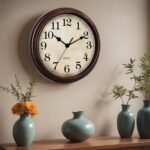 HYLANDA Wall Clock, 9 Inch Silent Non Ticking Classic Battery Operated Clocks, Decorative for Living Room, Bedrooms, Bathroom, Kitchen Office (Bronze) - Image 6