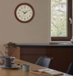 Bulova Atomic Time 2 Analog Wall Clock C5004 | 12.4" Wooden Frame, Sets Time Automatically | Quartz Movement | Battery Operated | Classic Design - Image 4