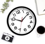Wall Clock Silent Non-Ticking Modern Clock Battery Operated 8 Inch Small Classic Analog Decorative for Kitchen, Living Room, Office, Bedroom, Bathroom (Black) - Image 8