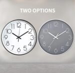 Wall Clock Silent & Non Ticking Modern Quartz Battery Operated Digital Quiet Sweep Office/Home/School/Kitchen Decor Clocks 9 Inch - Image 5