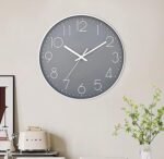 Wall Clock Silent & Non Ticking Modern Quartz Battery Operated Digital Quiet Sweep Office/Home/School/Kitchen Decor Clocks 9 Inch - Image 8