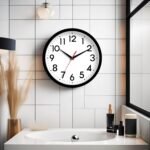 Wall Clock Small Analog 8 Inch Silent Non Ticking Battery Operated Modern Simple Decorative for Kitchen Office Bedroom Bathroom Living Room(Black) - Image 5