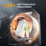 ROVSUN 17.6LBS Full Automatic Washing Machine and 1.5CuFt Portable Clothes Dryer Set, Compact Laundry Washer and Dryer Combo Set with Stainless Steel Inner Tub, for Apartment, Dorms, Home - Image 6