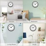 WallarGe Night Light Wall Clock for Bedroom - Silent Lighted up Wall Clock Glow in The Dark, Battery Operated for Living Room/Kitchen, Easy to Read Large Digital Display, 12 Inch - Image 9