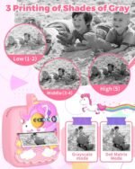 Kids Camera Instant Print, Christmas Birthday Gifts for Girls Age 3-8, 48MP &1080P Children Camera with Photo Paper, Portable Toy Instant Camera for Kids 3 4 5 6 7 8 9 10 Year Old Girls - Image 4