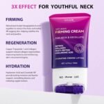 Firming Neck Cream with Retinol, AH-8 Hexapeptide Collage, Firm Sagging Skin on the Neck and Décolleté, Promote Skin repair, Neck Firming Cream with Massage Roller, Value Size 4.3 fl oz - Image 4