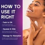 Firming Neck Cream with Retinol, AH-8 Hexapeptide Collage, Firm Sagging Skin on the Neck and Décolleté, Promote Skin repair, Neck Firming Cream with Massage Roller, Value Size 4.3 fl oz - Image 8