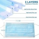 2,000pcs Disposable Face Masks- 3 Ply Breathable Mask For Adults - Blue (40 Packs of 50) - Image 3