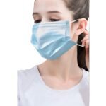 2,000pcs Disposable Face Masks- 3 Ply Breathable Mask For Adults - Blue (40 Packs of 50) - Image 5