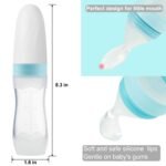 PandaEar (2 Pack) Silicone Baby Food Dispensing Spoon|4 oz Infant Fruit Squeeze Feeder| Travel Friendly Kids Toddlers Boys Girl (Blue) - Image 3
