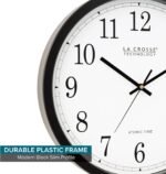 La Crosse Technology Wall Clock, Plastic, 14-inch Dia. (WT-3143A) (WT-3143A-INT) - Image 6