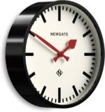 NEWGATE® Luggage Wall Clock | Modern Retro Metal Station Clock | 12 inch | Deep Metal case in Black | Contemporary Vintage Style for Kitchen, Living Room or Office - Image 3