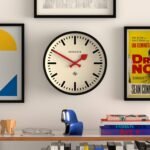 NEWGATE® Luggage Wall Clock | Modern Retro Metal Station Clock | 12 inch | Deep Metal case in Black | Contemporary Vintage Style for Kitchen, Living Room or Office - Image 4