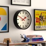 NEWGATE® Luggage Wall Clock | Modern Retro Metal Station Clock | 12 inch | Deep Metal case in Black | Contemporary Vintage Style for Kitchen, Living Room or Office - Image 6