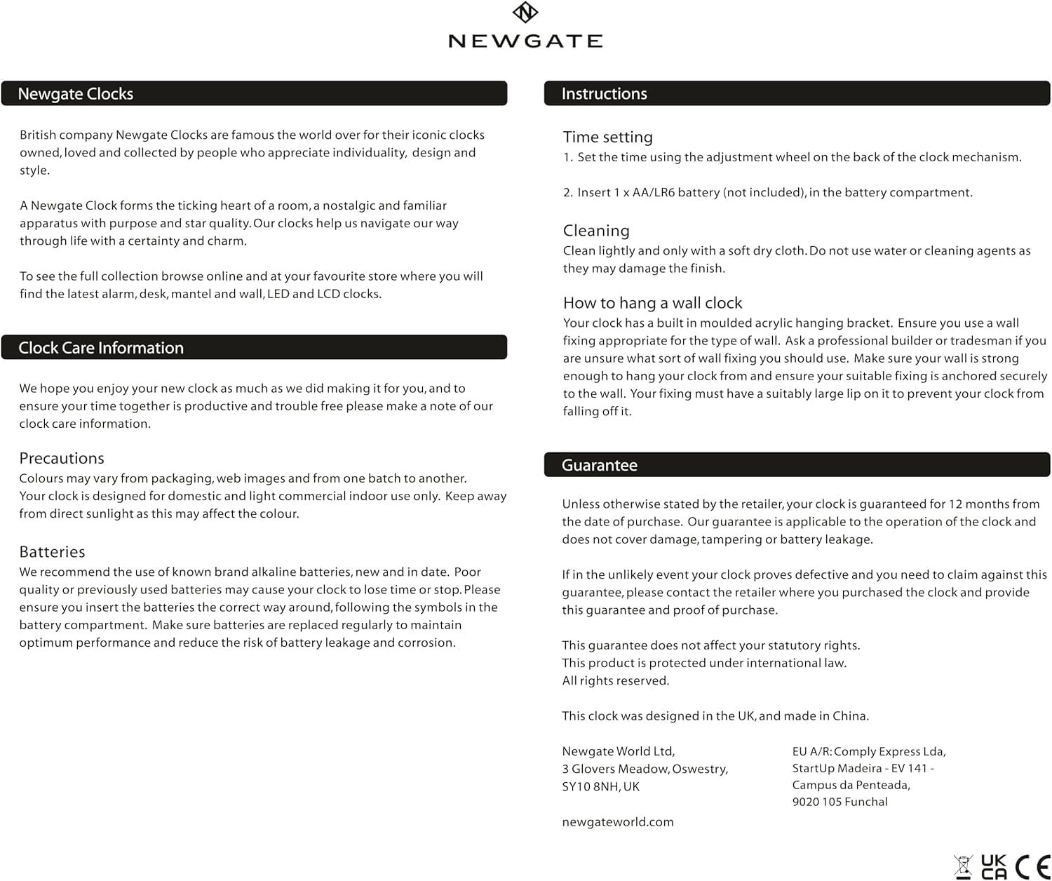 NEWGATE® Luggage Wall Clock | Modern Retro Metal Station Clock | 12 inch | Deep Metal case in Black | Contemporary Vintage Style for Kitchen, Living Room or Office - Image 9