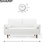 Sharp Wall Clock – Silver, Silent Non Ticking 14 Inch Quality Quartz Battery Operated Round Easy to Read Home/Kitchen/Office/Classroom/School Clocks, Sweep Movement - Image 5