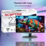 Sceptre New 27-inch Gaming Monitor 100Hz 1ms DisplayPort HDMI x2 100% sRGB AMD FreeSync Build-in Speakers, Eye Care Frameless Machine Black 2025 (E275W-FW100T) - Image 4