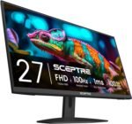Sceptre New 27-inch Gaming Monitor 100Hz 1ms DisplayPort HDMI x2 100% sRGB AMD FreeSync Build-in Speakers, Eye Care Frameless Machine Black 2025 (E275W-FW100T) - Image 7