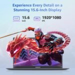 Laptop, 12GB LPDDR5 RAM 1TB SSD, 15.6 Inch Laptop Computer, N95 Quad Core Processor(Beat to N5095,6500Y), Up to 3.4GHz, WiFi 5, BT 5.0, USB-C, Fingerprint,Gray - Image 5