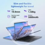 Laptop, 12GB LPDDR5 RAM 1TB SSD, 15.6 Inch Laptop Computer, N95 Quad Core Processor(Beat to N5095,6500Y), Up to 3.4GHz, WiFi 5, BT 5.0, USB-C, Fingerprint,Gray - Image 6