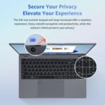 Laptop, 12GB LPDDR5 RAM 1TB SSD, 15.6 Inch Laptop Computer, N95 Quad Core Processor(Beat to N5095,6500Y), Up to 3.4GHz, WiFi 5, BT 5.0, USB-C, Fingerprint,Gray - Image 7