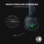 Razer Kraken V3 X Wired USB Gaming Headset: Lightweight Build - Triforce 40mm Drivers - HyperClear Cardioid Mic - 7.1 Surround Sound - Chroma RGB Lighting - Black - Image 5