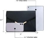 KKXIU Women Elegant Faux Leather Evening Envelope Clutch Purse Foldover Bags for Party Wedding Prom - Image 7